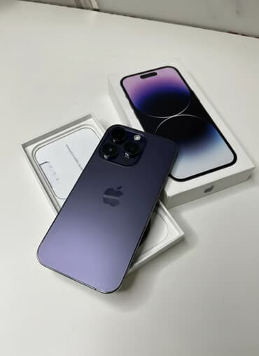 пассивное сетевое оборудование powerplant: IPhone 14 Pro, 256 ГБ, Deep Purple, Коробка, 83 % — 1