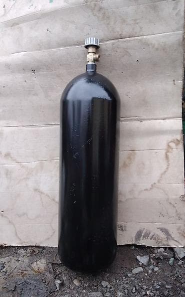 Промышленный газовый баллон, Наполнение: Углекислый газ, Объем баллона: 25 л, Применение: Сварка и резка