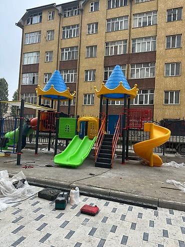 пластиковый домик: Детская площадка Для улицы, Новый — 5