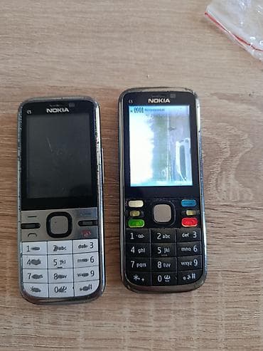 nokia 230: Nokia C5, Б/у, < 2 ГБ, цвет - Белый, 1 SIM — 2