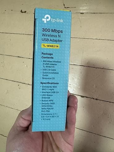 Техника жана электроника: Продаю новый адаптер в коробке, не использовался TP-Link TL-WN821N — — 1
