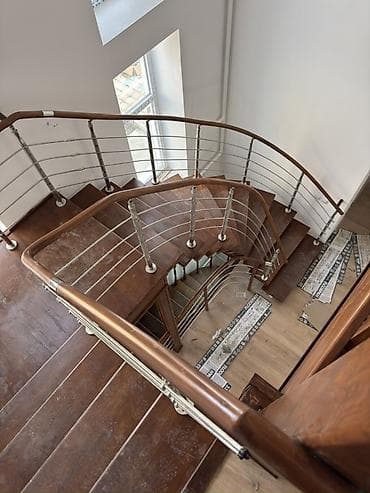 Сулуулук салондору үчүн жабдуулар: Темир тепкич Жеке менчик үй үчүн, Тепкичтин формасы: Көп марштуу, Стиль: Хайтек — 2