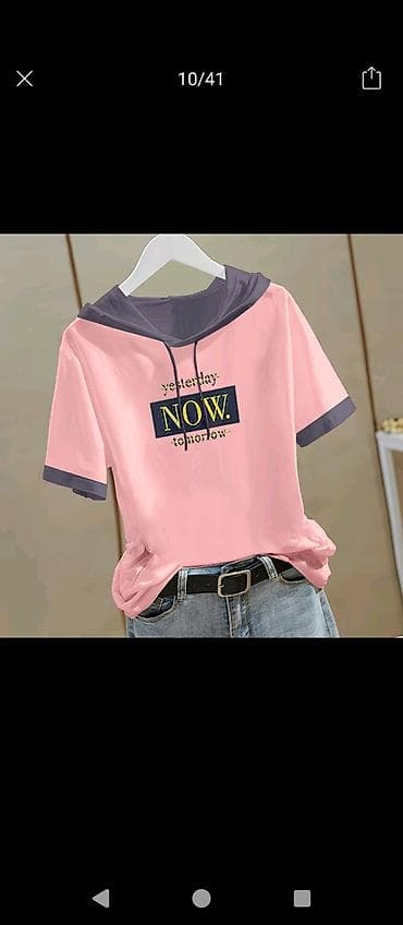 tech flis: Футболка с коротким рукавом и капюшоном «NOW.» - Удобный городской — 3