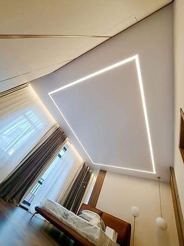 тушь 3d: Натяжной потолок Матовое Монтаж — 1