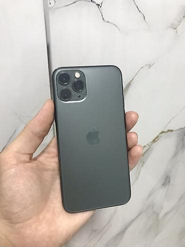rtx 307: IPhone 11 Pro, Б/у, 64 ГБ, Matte Midnight Green, Чехол, 70 % — 1