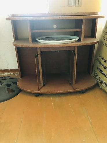 Шкафы: Тумба и подставка для телевизора, Напольная, ЛДСП, цвет - Коричневый — 2