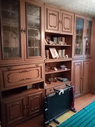 Декор жана интерьер: Зал үчүн гарнитур, Жыгач, түсү - Күрөң — 4