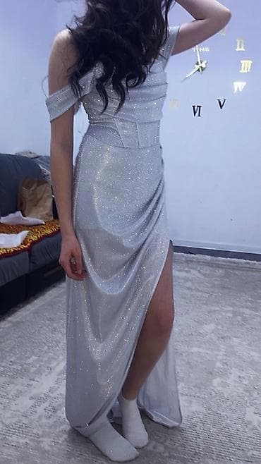 вечерный платье: Вечернее платье, Длинная модель, Без рукавов, Шлейф, S — 2