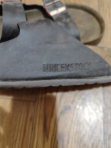 шлеп: Сандалии Birkenstock Arizona, размер 42 (270 мм), сделаны в Германии — 3