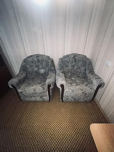Комплект мягкой мебели, Б/у, Самовывоз, цвет - Серый