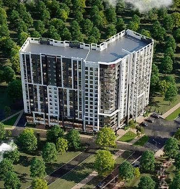 Кыймылсыз мүлк: Курулуп жатат, Элитка, 2 бөлмө, 77 м² — 2