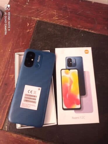 красивые номера для телефона: Redmi, Redmi 12C, Колдонулган, 128 ГБ, түсү - Көк, 2 SIM — 1