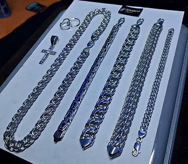 Личные вещи: Цепочка, Бисмарк, Проба 925, Унисекс, Новый — 10