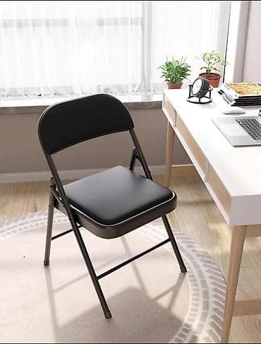 Тигүүчүлөр үчүн отургучтар: Жүрүшкө арналган бүктөлмө отургуч, Жаңы, Башка материал, түсү - Кара — 1