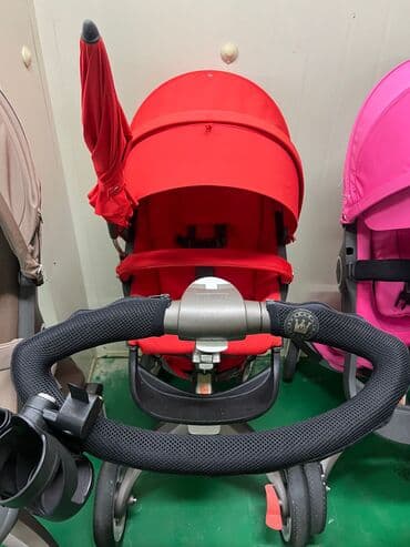 срочно продаю коляску: Коляска, цвет - Фиолетовый — 10