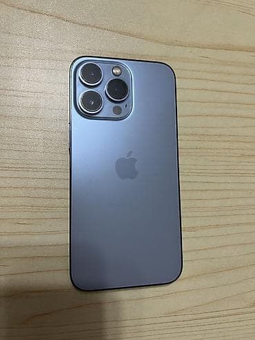 iphone xr lalafo: IPhone 13 Pro, Б/у, 128 ГБ, Blue Titanium, Защитное стекло, 90 % — 6