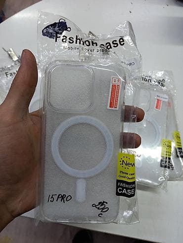чехол 15 pro: Прозрачные чехлы Fashion Case с магнитным кольцом для MagSafe — 6