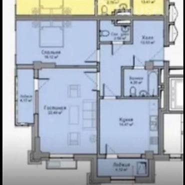 куплю квартиру асанбай: 2 комнаты, 80 м², Элитка, 9 этаж, Готовая ПСО (под самоотделку) — 2