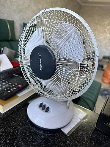 m tech: Настольный вентилятор Maxwell - Тип: осевой настольный - Диаметр — 2