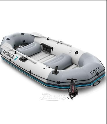 Музыкальные инструменты: Надувная лодка Intex Mariner-3 Set (Маринер-3) ?46 см + насос и весла — 1