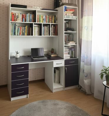 Книжный шкаф, Б/у, ЛДСП at lalafo.kg Книжный шкаф, Б/у, ЛДСП