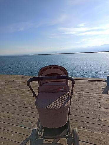 детские коляски 3 в 1: Коляска, Другой бренд, цвет - Коричневый, Б/у — 4