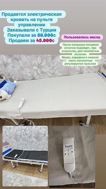 Электрическая медицинская кровать с пультом управления - Полностью — 1