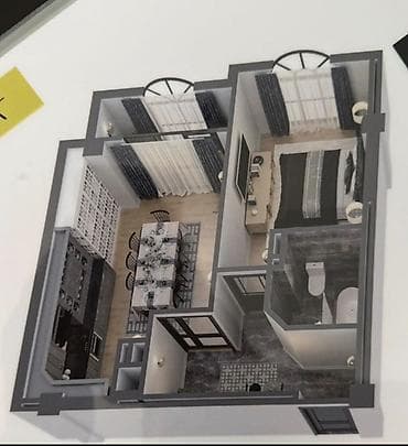 Строится, 1 комната, 40 м²
