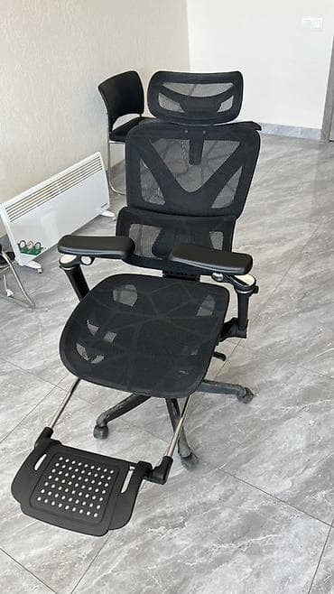 Массажные кресла: Офисное кресло, Новый, С колесиками, цвет - Черный — 1