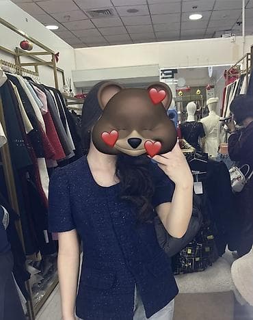 Плащи: Жакет женский твидовый, темно‑синий. - Крой: полуприталенный, длина — 1