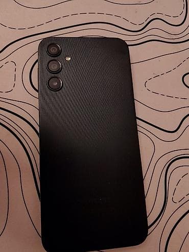 микрофон ош: Samsung Galaxy A14, Колдонулган, 128 ГБ, түсү - Кара, 2 SIM — 1