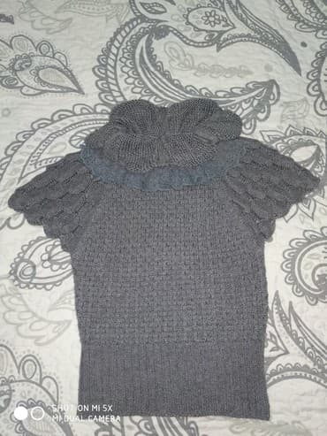 юбка джинсовая: Детское платье, цвет - Серый, Б/у — 1