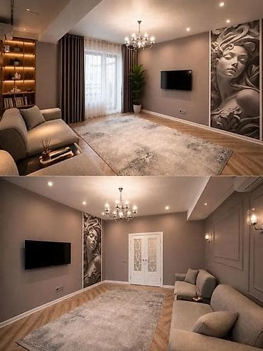 ts group: 2 комнаты, 75 м², Асанбай мкр 12 этаж, Дизайнерский ремонт — 8