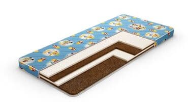 турмалиновый матрас: Ортопедический матрас, Новый, Полуторный, Кокосовая койра, Платная доставка, Самовывоз — 4