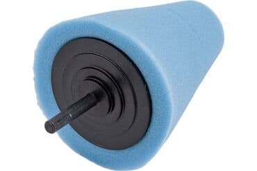 насадка для полировки на шуруповерт: Губка полировальная конусная 80х30 мм для дрели — 1