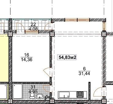 продажа квартир на иссык куле: Построен, 2 комнаты, 54 м² — 4