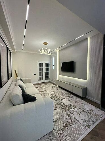 посуточная аренда ош квартир: 2 комнаты, Душевая кабина, Постельное белье, Кондиционер — 3