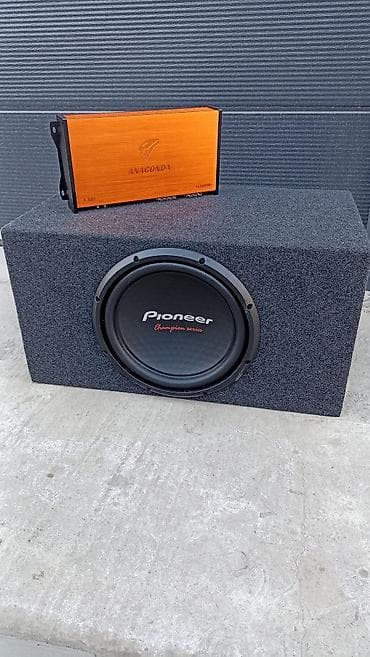 Автоэлектроника: Сабвуфер Pioneer Champion Series в корпусе + моноблок Anaconda T-800 — 3