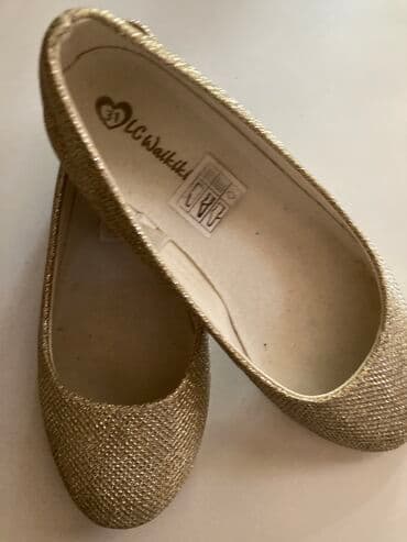 балетки 41р: Мужские туфли, 32, Б/у, цвет - Золотой, Самовывоз — 3