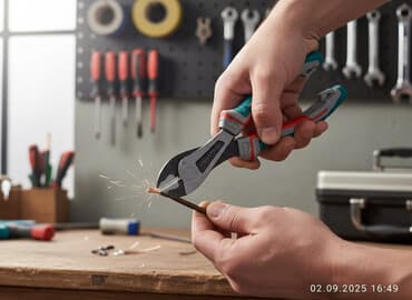 Кусачки диагональные усиленные TOTAL THT27716S - Длина: 180 мм (7") -