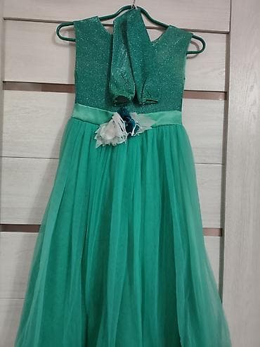 Детское платье, цвет - Зеленый