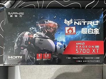 Техника и электроника: Видеокарта для ПК, Б/у, ЖК Sapphire, Radeon RX, 8 ГБ — 8