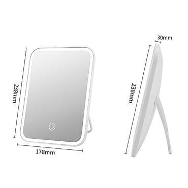 Дом и сад: Зеркало с подсветкой🔥 Три положения света, зарядное устройство — 2