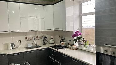 бу уголок на кухню: Кухонный гарнитур, Б/у, цвет - Серый, Самовывоз — 1