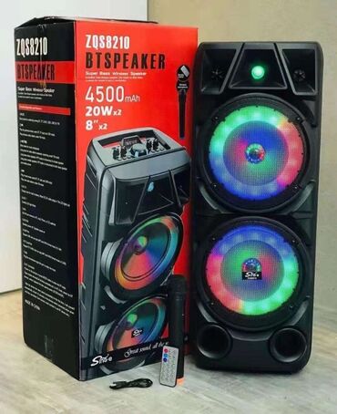 акустические системы billboard с пультом ду: Портативная колонка BT Speaker ZQS-8210 с микрофоном и пультом — 1