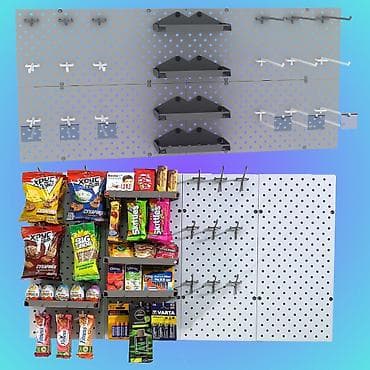 Соода жабдуулары: Панель перфорированная, настенная, для магазина и склада Общее — 2