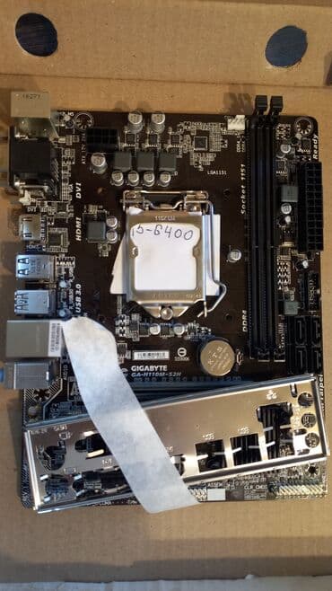 h110m: Материнская плата, Б/у — 1