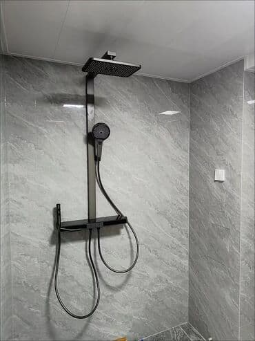 умывальник на: Душевая система с цифровым дисплеем, подсветкой и термостатом, премиум — 7