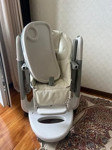 Детский мир: Стульчик для кормления, Peg perego, Пластик, Другой вид, цвет - Бежевый — 2