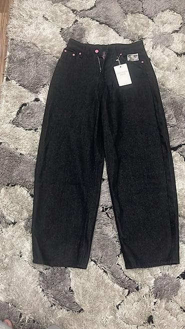 брюки трубы: Брюки Широкие, M — 1